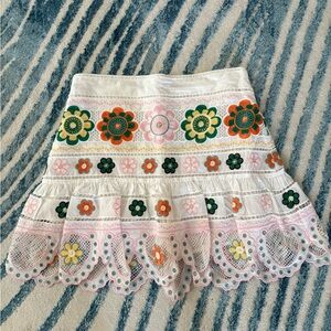 Zara crochet skort, size medium